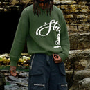 Men’s Sweater Pullover Elegant Knitted Gothic Casual Fashion Street