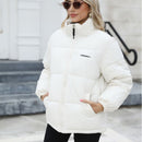 Women's coat padded puffy elegant  long sleeve warm winter