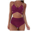 Women's swimwear Bikini sets 2 pieces elegant print push-up waist
