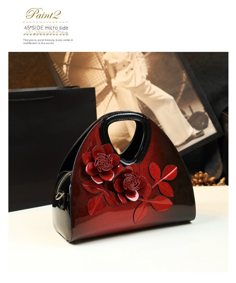 Woman Handbag  luxury patent leather tote evening messenger