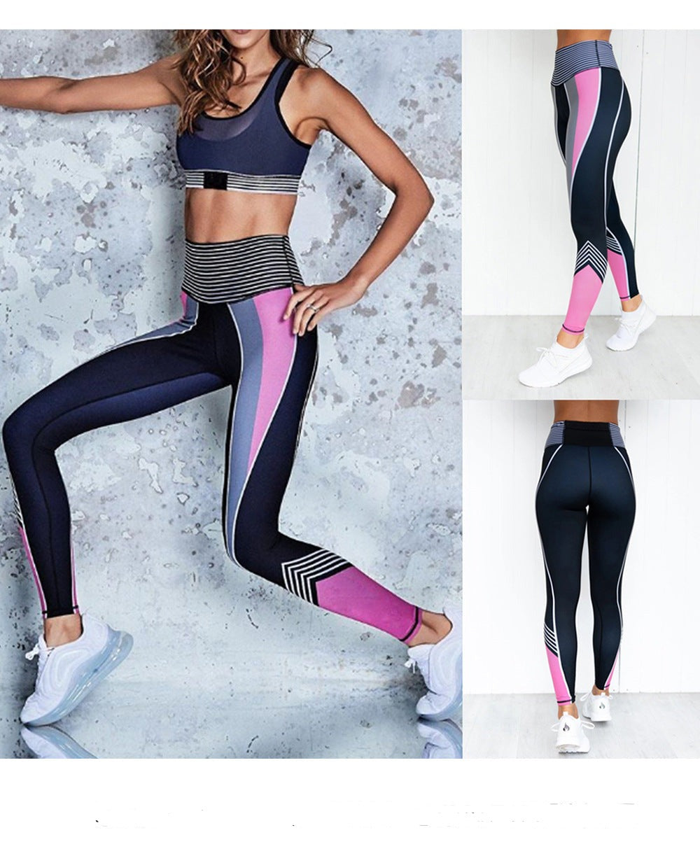 Women's Leggings Sexy Fitness, Pencil Pants,  Colorblock Digital Print