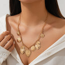 Women's necklace elegant alloy pendant peach heart creative flame