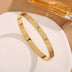 Women's Bracelet in titanium and steel simple elegant colorful crystals trendy