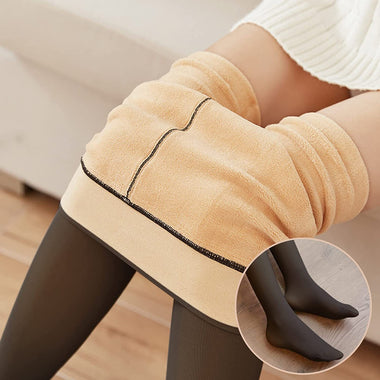Women's Leggings sexy warm silk, thick high waist tights, winter pant