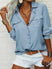 Elegant Blouse Spring Summer Casual Long Sleeve V Neck Loose Shirt Lady Tunics Tops