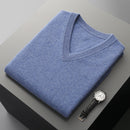 Men’s Sweater Vest Elegant Ribbed Knit Sleeveless V Neck Business Style