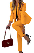 Women's suit two-piece elegant, formal pants, office, solid color