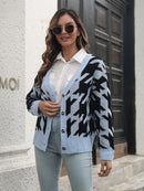 Women's Cardigan Sweater Knitted elegant, long sleeves, open