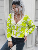 Women's Cardigan Sweater Knitted elegant, long sleeves, open