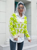 Women's Cardigan Sweater Knitted elegant, long sleeves, open