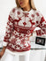 Women's sweater Christmas knitted, long sleeves and round neck, Streetwear