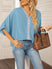 Women's shirt elegant chiffon, short sleeves, loose, casual