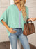 Women's shirt elegant chiffon, short sleeves, loose, casual