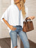 Women's shirt elegant chiffon, short sleeves, loose, casual