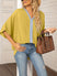 Women's shirt elegant chiffon, short sleeves, loose, casual