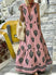 Women's Dress long elegant bohemian print, bow, beach, vintage