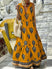 Women's Dress long elegant bohemian print, bow, beach, vintage