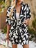 Set Women's shorts and blouse elegant, all-over print, high waist