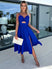 Women's Dress Evening Elegant Backless Cut Out Side Pocket Long Slit
