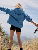 Chaqueta de mujer elegante acolchada en algodón con capucha -17