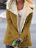 Women's jacket mid-length thermal without hood lapel button