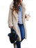 Women's Coat faux fur lapel elegant long thick warm