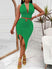 Women's Set two-piece, sexy crop halter top and asymmetric hem skirt