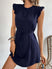 Women's Mini Dress elegant Ruffle, patchwork design, flying sleeves