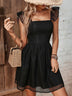 Women's Mini Dress with straps, Sexy backless hollow out, elegant