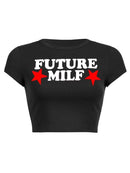 Women's T-Shirt Trendy Short Tight Lettering printed elegant, streetwear