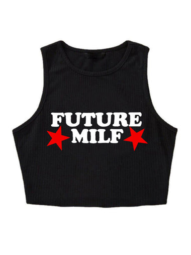 Women's T-Shirt Trendy Short Tight Lettering printed elegant, streetwear