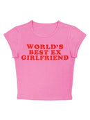 Women's T-Shirt Trendy Short Tight Lettering printed elegant, streetwear