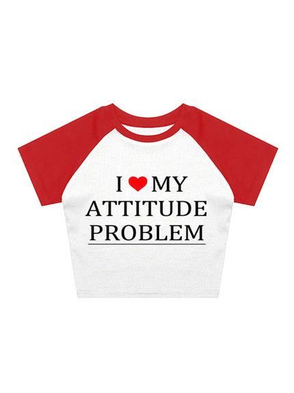 Women's T-Shirt Trendy Short Tight Lettering printed elegant, streetwear