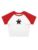 Women's T-Shirt Trendy Short Tight Lettering printed elegant, streetwear