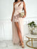 Evening Dress Long split, sexy, off the shoulder, cutouts on one shoulder