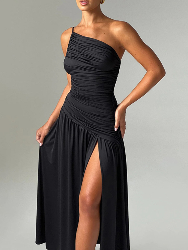 Elegant Off-Shoulder Backless Party Dress Slit-Looks Elegant Elegant Off-Shoulder Backless Party Dress Slit-Looks Elegant