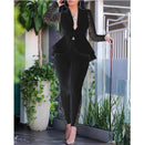 Women's Suit lace elegant, professional uniform air layer, fashion ruffle