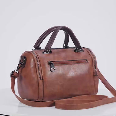 Bolso mujer tipo almohada de piel elegante bandolera en diagonal - 0