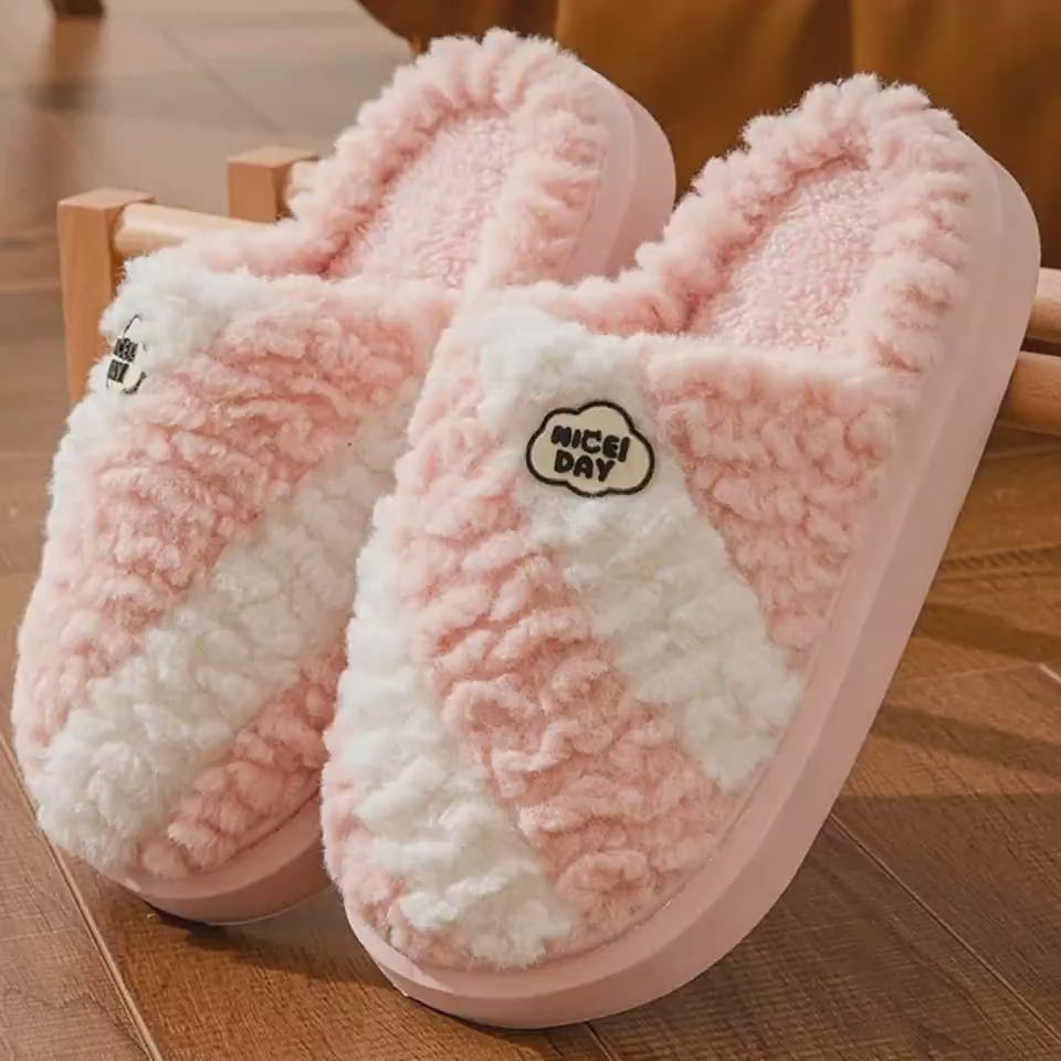 Women's slippers of house non-slip elegant warm in winter