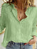 Women's shirt linen, loose, casual, long sleeve, solid color, spring, fall