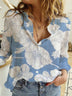 Women's shirt linen, loose, casual, long sleeve, solid color, spring, fall