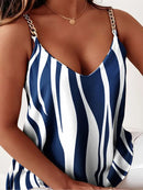 Women's Tank Top elegant simple sleeveless print chain camisole