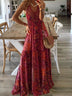 Women's dress trapeze, floral print, boho style, short sleeve, summer