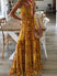 Women's dress trapeze, floral print, boho style, short sleeve, summer