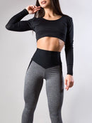 Women's Leggings polyester sports, elastic, training, breathable