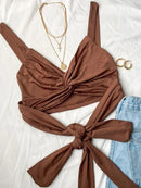 Women's Kink tank top elastic lace sexy elegant V neck backless