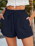 Women's shorts comfortable with drawstring, pockets, elastic waist