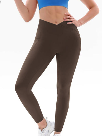New pants women's high waist hip pocket yoga, fitness