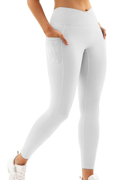 New pants women's high waist hip pocket yoga, fitness