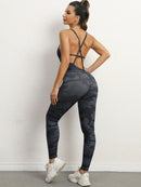 Women's jumpsuit elegant sexy backless yoga fitness, sportswear